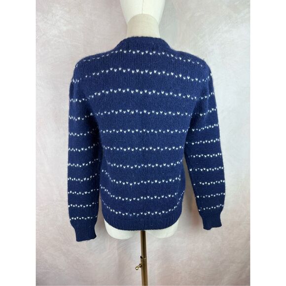 Vintage 1980s 1990s Teddy Bear Cardigan Wool Blend Marisa Christina - Picture 2 of 7